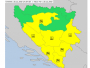 Žuti meteoalarm u većem dijelu BiH