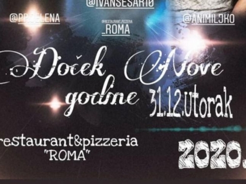 Dočekajte Novu godinu u restoranu ''Roma'' u Uskoplju