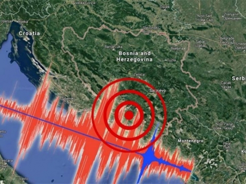 Uzrok potresa je sudaranje Jadranske i Europske ploče