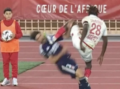 Start za zatvor, kopačkom u vrat