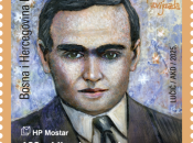A. B. Šimić na prigodnoj marki HP Mostar