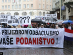 Prosvjed studenata u Zagrebu: "Dosta je potlačenosti i ignoriranja Hrvata u BiH"