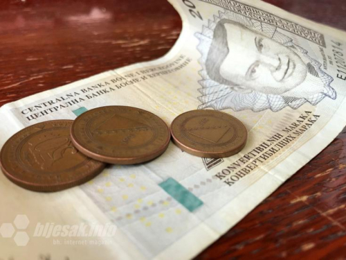 Prosječna plaća u Federaciji 1.369 KM