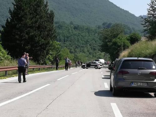 Prometna nesreća na magistralnoj cesti Prozor - Gornji Vakuf/Uskoplje