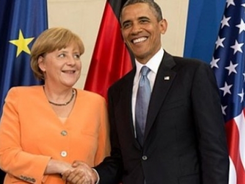 Merkel na sastanku s Obamom