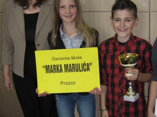 OŠ Marka Marulića Prozor sudjelovala na natjecanju "Sigurno u prometu 2015."