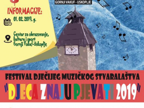 Poziv na finalnu večer glazbenog festivala "Djeca znaju pjevati"