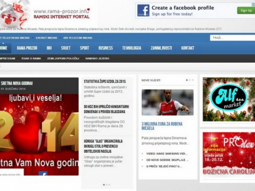 TOP 20 najčitanijih vijesti na portalu Rama-Prozor.info u 2013.