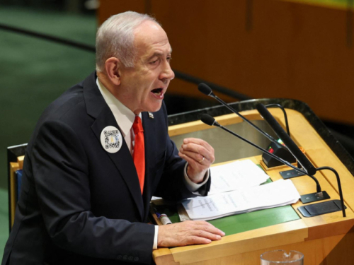 Netanyahu počeo govor, orili se zvižduci, izaslanstva napustila dvoranu