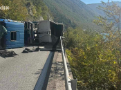 Prevrnuo se kamion na magistralnoj cesti Jablanica - Mostar