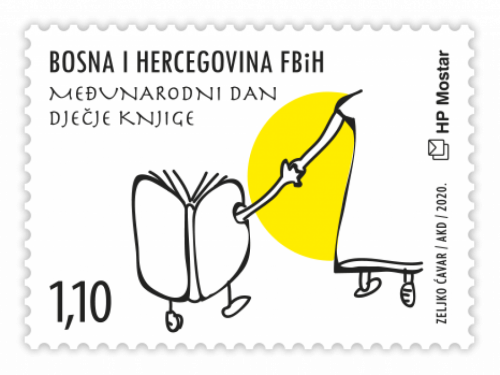 Prigodna marka Hrvatske pošte Mostar uz Međunarodni dan dječje knjige
