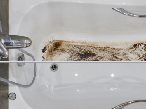 Ne morate kupovati novu kadu, možete i sami ukloniti te mrlje od hrđe