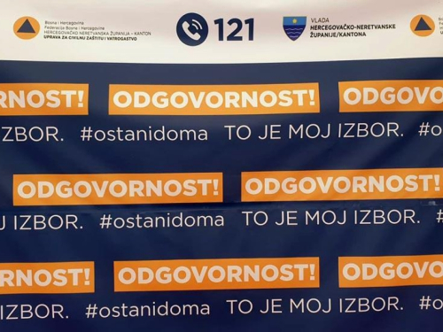 HNŽ može pomoći i drugima: Dva klastera u Mostaru, tri osobe na respiratoru