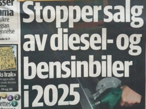 Norveška će zabraniti benzince i dizelaše