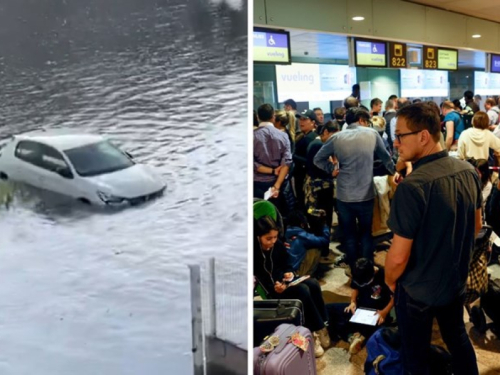 Ogromna kiša u Barceloni potopila ceste, otkazani letovi