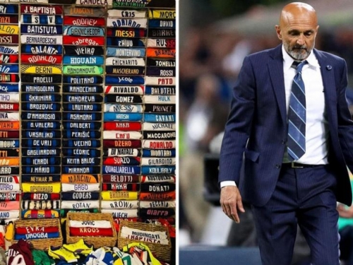 Trener Intera pokazao svoju impresivnu kolekciju dresova nogometaša