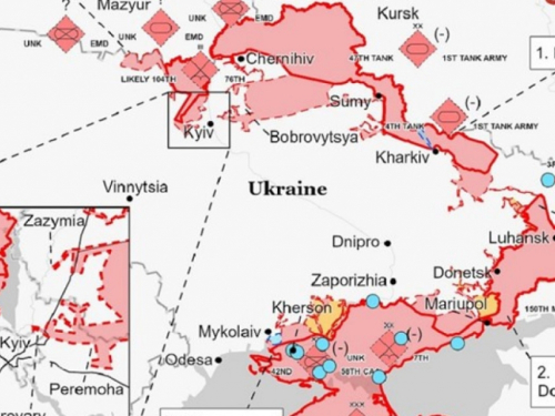 Institut za rat objavio novu kartu: ''Rusi ne napreduju, Ukrajina odbila veliki napad''