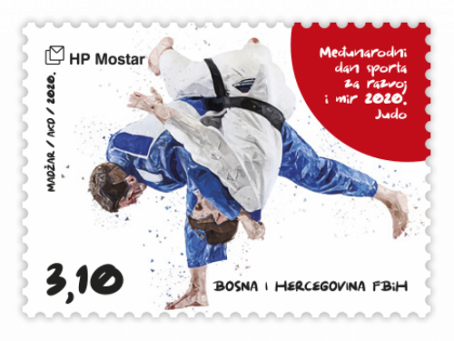 Prigodne marke HP Mostar uz Međunarodni dan sporta za razvoj i mir