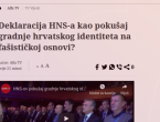 Ogoljena misao: Sarajevski medij Hrvate u BiH proglasio fašistima!