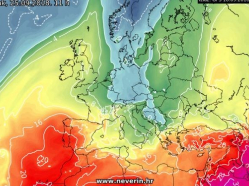 Vikend donosi nagli pad temperature zraka