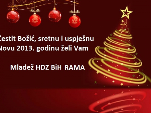 Božićna čestitka Mladeži HDZ BiH Rama