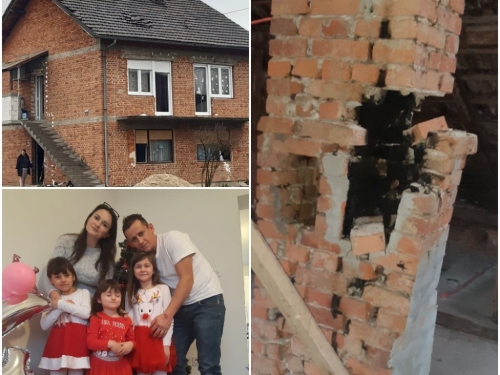 Potres oštetio kuću Ramcu u Petrinji: ''Noć smo od straha proveli u autu''