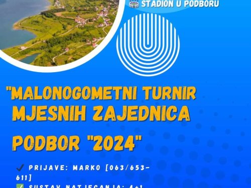 NAJAVA: Malonogometni turnir mjesnih zajednica u Podboru