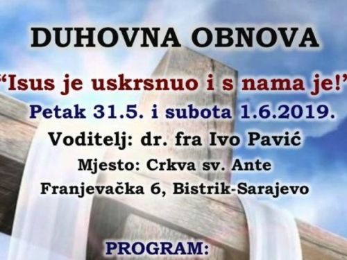 Organizira se odlazak na duhovnu obnovu kod fra Ive Pavića u Sarajevo