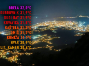 Fenska bura donijela vruću noć u Dalmaciji