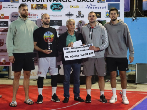 FOTO: Tim ''GOLD UNIST'' iz Splita pobjednik 21. Streetball Rama - Davor Ivančić Dačo