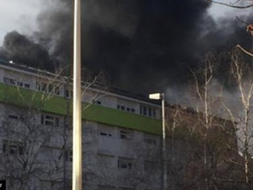 Veliki požar u studentskom domu u Zagrebu, evakuirali su studente