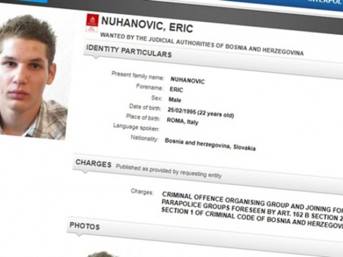 Interpol: Crvena tjeralica za Erikom Nuhanovićem