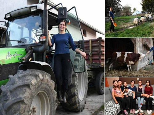 U njezinom radnom danu nema puno stanki, od ranog jutra muze krave, sprema djecu za školu