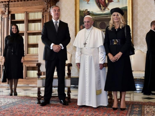 Đukanović: Papa Franjo stiže u posjetu Crnoj Gori