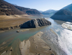 FOTO/VIDEO: Jablaničko jezero povuklo se iz Donje Rame