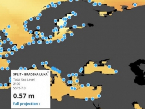 NASA objavila interaktivnu kartu - pogledajte koliko bi u Hrvatskoj mogla rasti razina mora