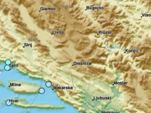 Snažan potres zatresao Split, osjetio se i u Rami