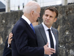 Biden i Macron obećali koordiniran odgovor Rusiji zbog Ukrajine