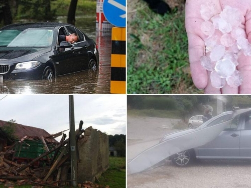 Jako nevrijeme stiglo u Hrvatsku: U Rijeci poplavljene ulice, u Međimurju tuča i velika šteta
