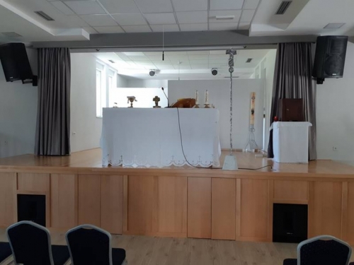 Članovi Frame Rumboci pripremili župnu dvoranu za sveta euharistijska slavlja