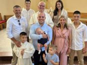 U Bijelom Polju kršteno šesto dijete obitelji Škobić
