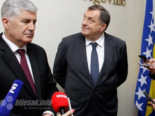 Dodik s Čovićem: Pare smo tražili hitno, a mjesec i nešto dana stoje blokirane