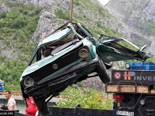 Dvije osobe poginule nakon slijetanja u Neretvu kod Jablanice