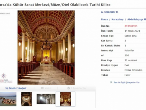 Turske vlasti na prodaju stavile armensku crkvu, traže nešto više od 800 tisuća dolara