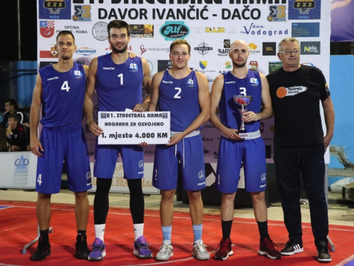 FOTO: Tim ''GOLD UNIST'' iz Splita pobjednik 21. Streetball Rama - Davor Ivančić Dačo