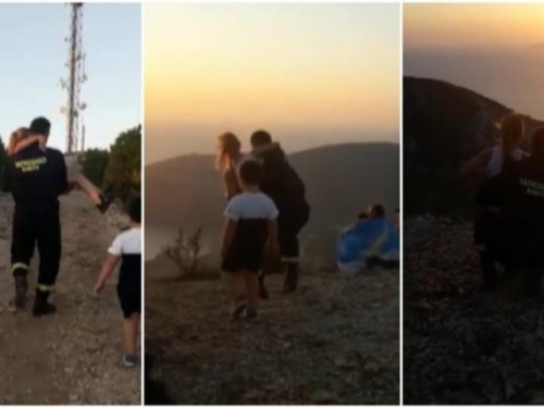 VIDEO| Vatrogasci iz Komiže na rukama nosili osobu s paralizom na brdo da vidi zalazak sunca