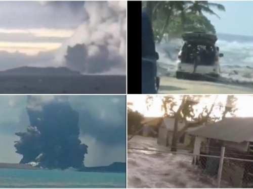 Erumpirao podmorski vulkan na Pacifiku, objavljene dramatične snimke