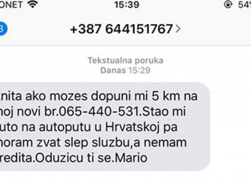 Ne nasjedajte na lažne SMS poruke koje kruže ovih dana!