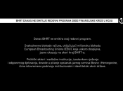 BHRT obustavio emitiranje većine programa
