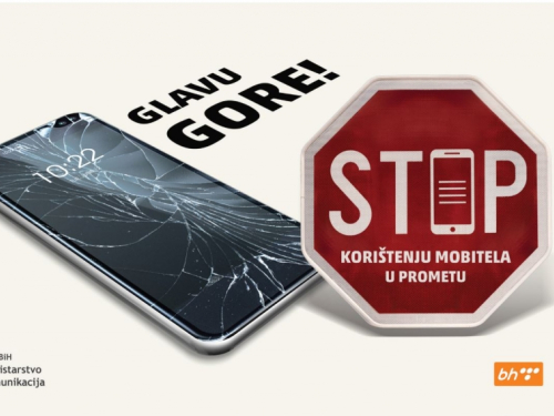 ''Glavu gore! Stop korištenju mobitela u prometu''